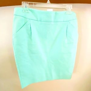 NWT J Crew Mint Green Pencil Skirt